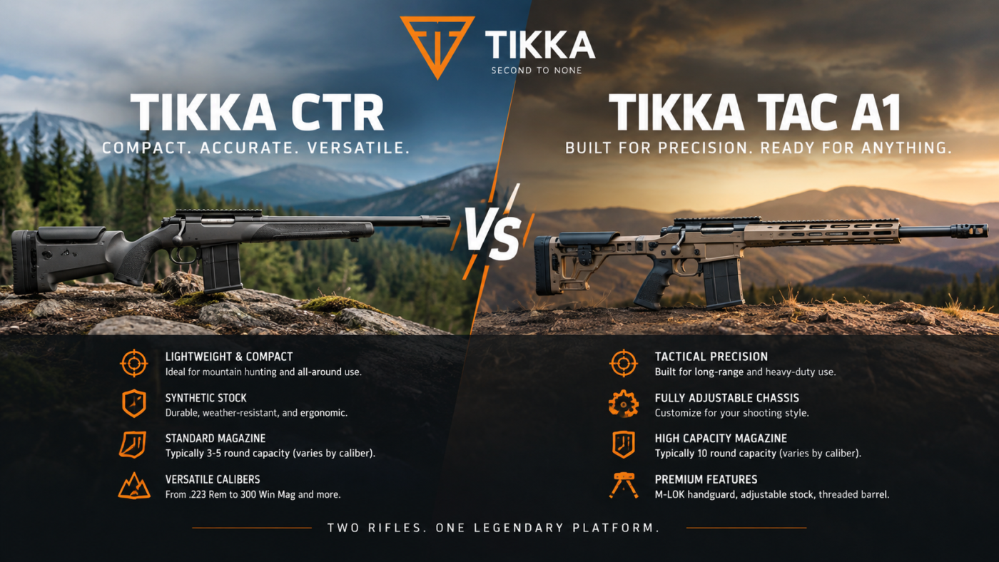 Tikka CTR vs. TAC A1: Which Precision Rifle Should You Buy in Canada? 5 Tikka CTR vs TAC A1
