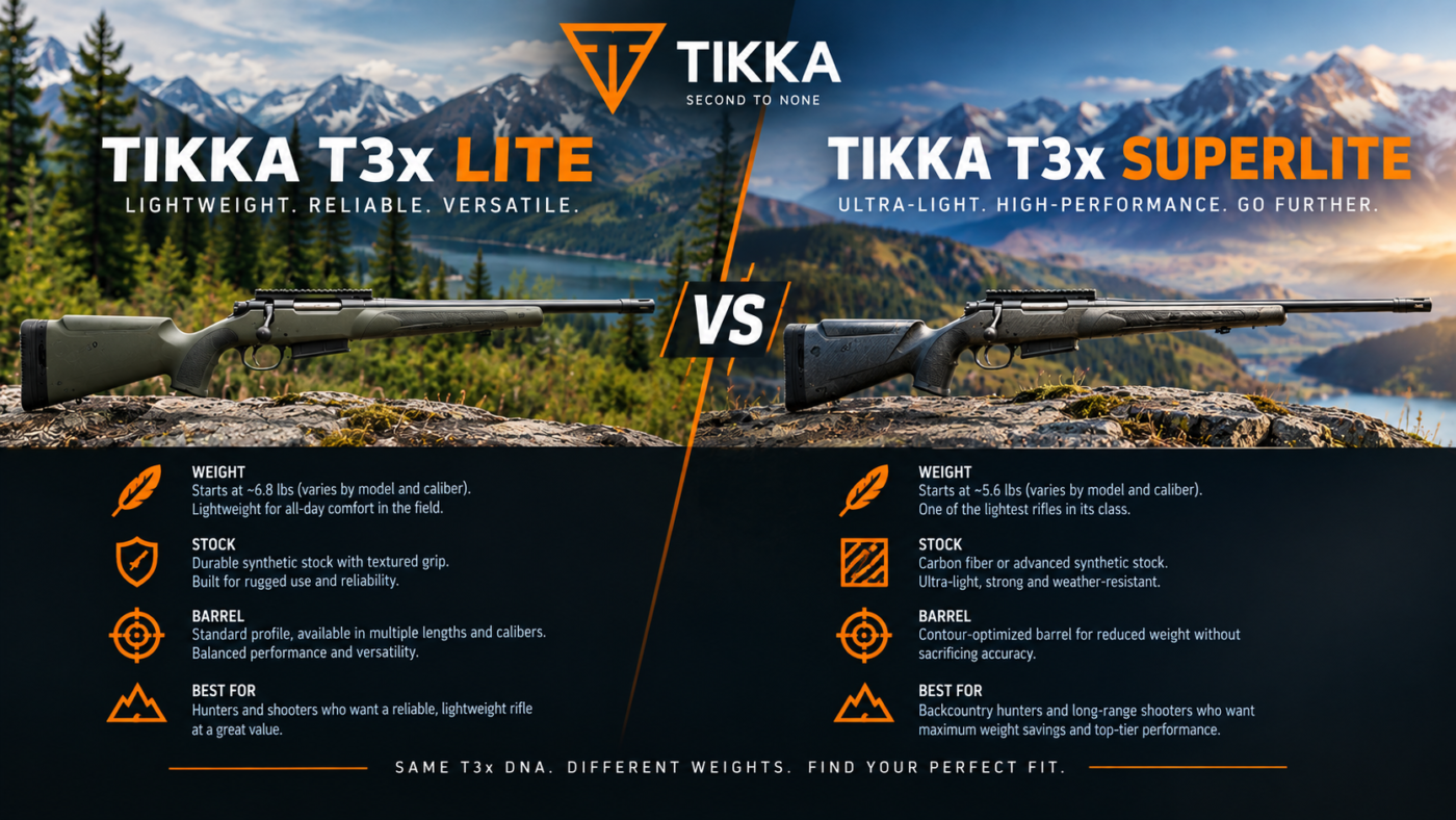 Tikka T3x Lite vs Superlite: Which Should You Buy in Canada? 2 Tikka T3x Lite vs Superlite